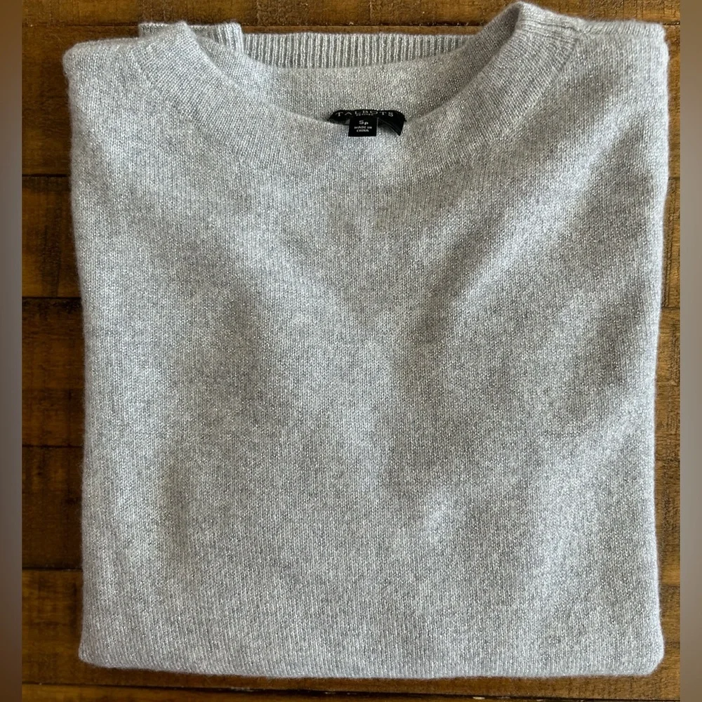 NWT Talbots Audrey Metallic Cashmere Sweater - Picture 2 of 8